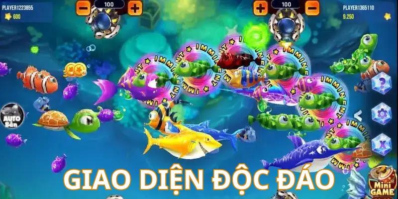 Giao diện bắn cá online H5 hoành tráng