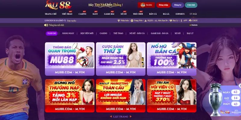 Hướng dẫn nhận code Mu88 trực tiếp tại trang chủ nhà cái